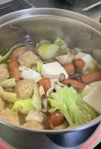 野菜と肉団子鍋!(^^)!