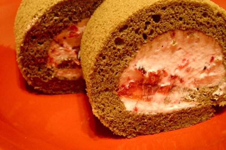 クランベリージャム ココアロールケーキ レシピ 作り方 By ワビィ クックパッド