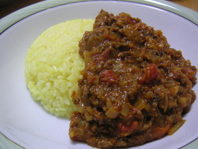 トマトたっぷりキーマカレー