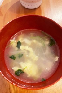 搾菜のスープ