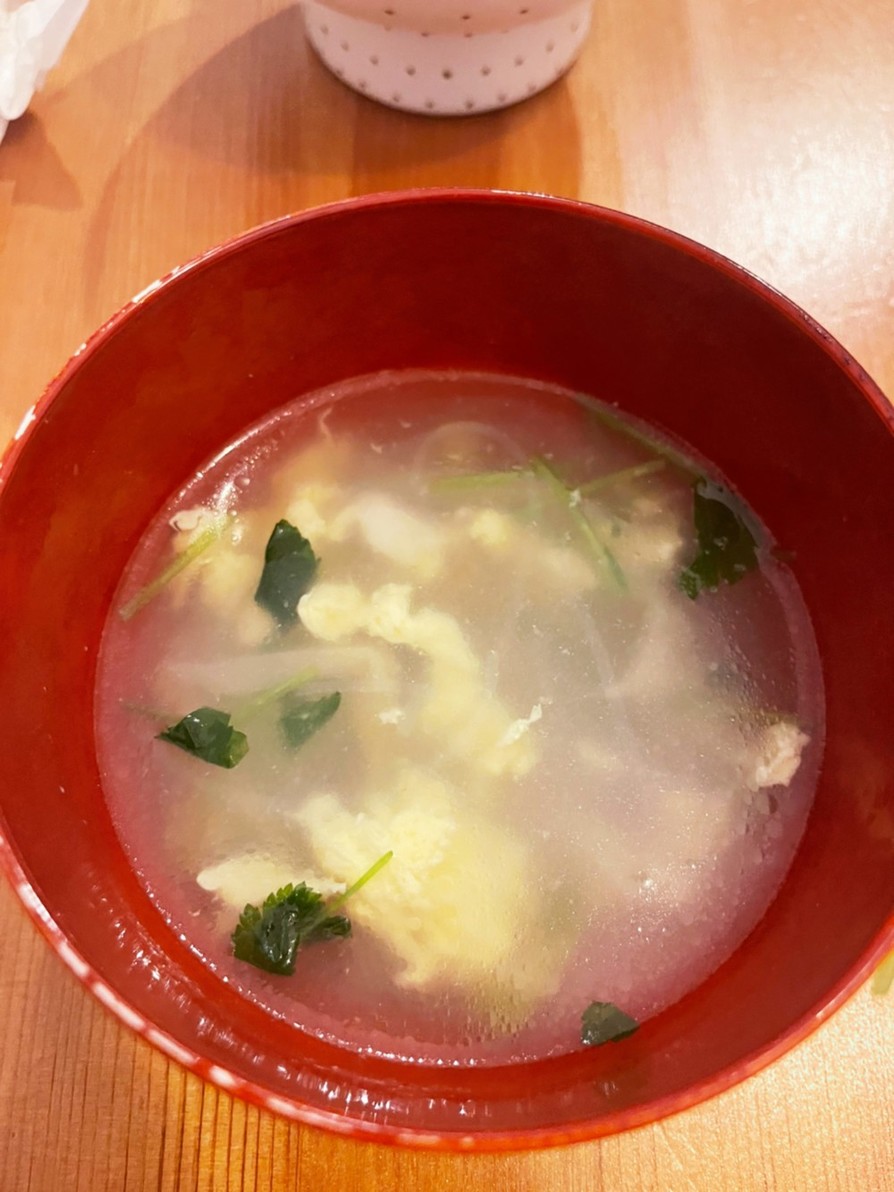 搾菜のスープの画像