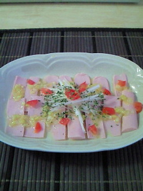 おさかなソーセージdeカルパッチョ風