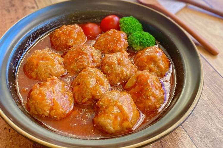 レンジで 豆腐入りふわふわミートボール レシピ 作り方 By Saki クックパッド 簡単おいしいみんなのレシピが366万品