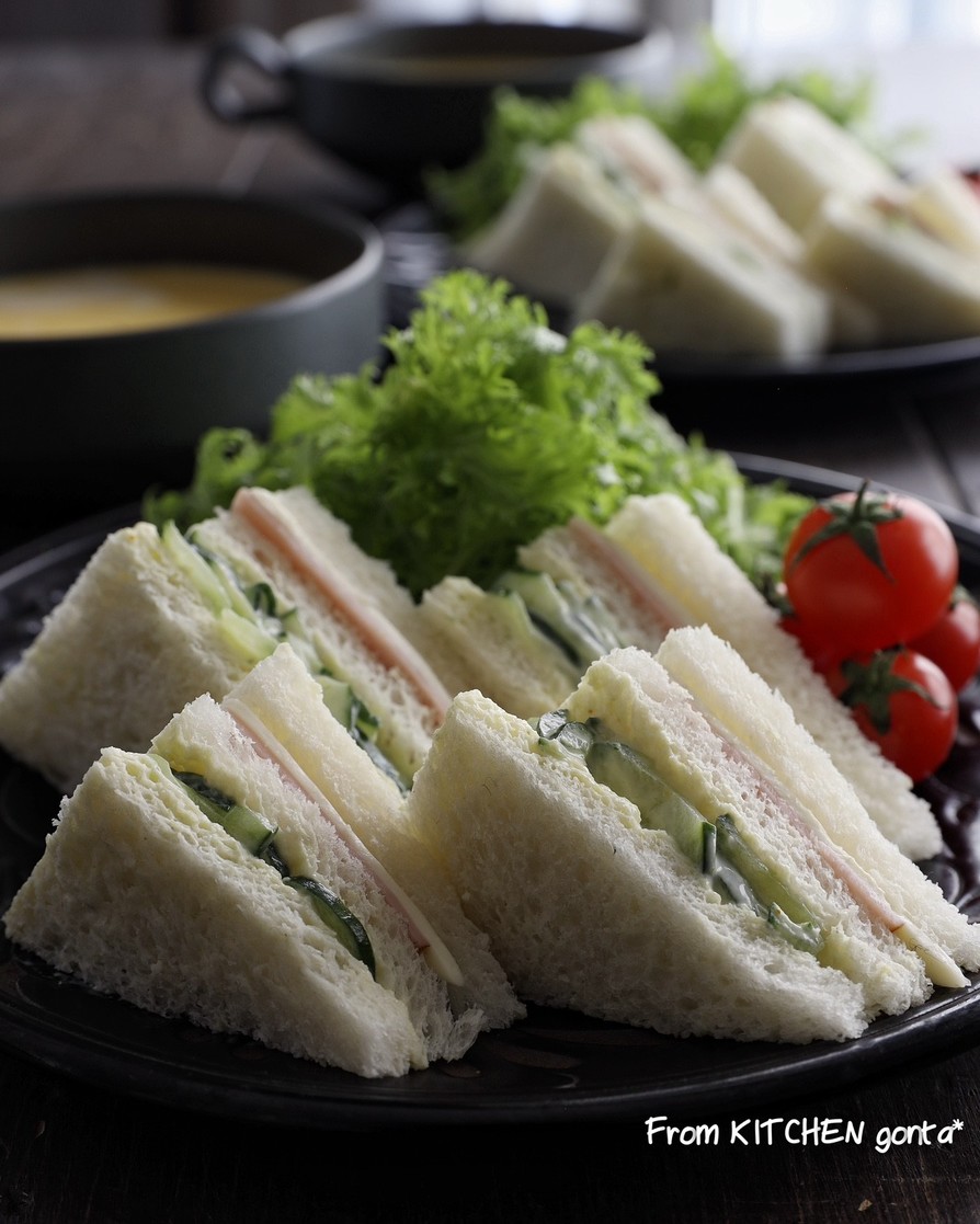食感を楽しむ★きゅうりのサンドイッチの画像