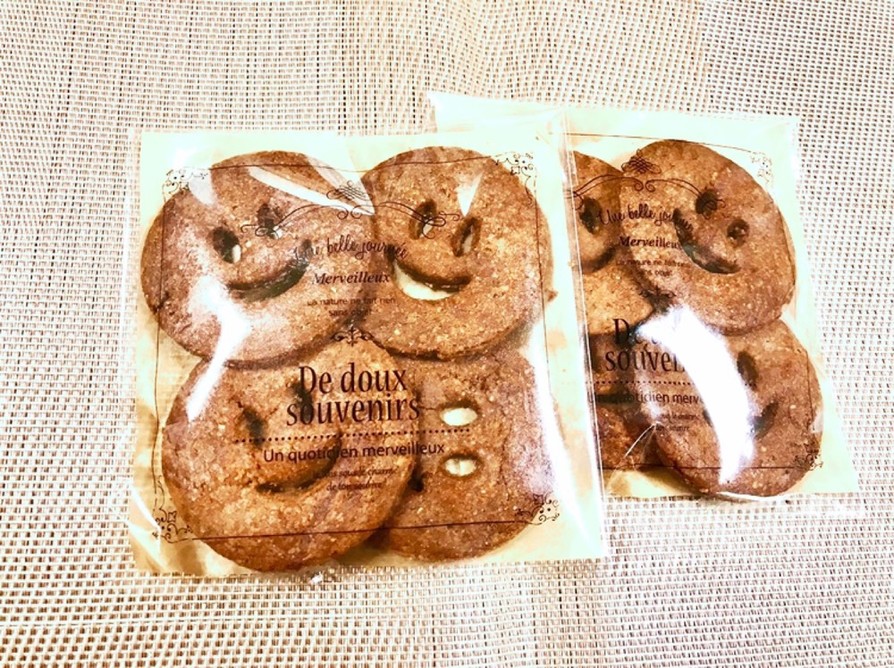 ビニール袋1枚で作るきな粉クッキーの画像