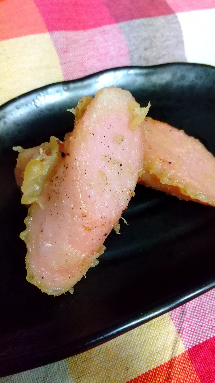 魚肉ソーセージの天ぷらの画像