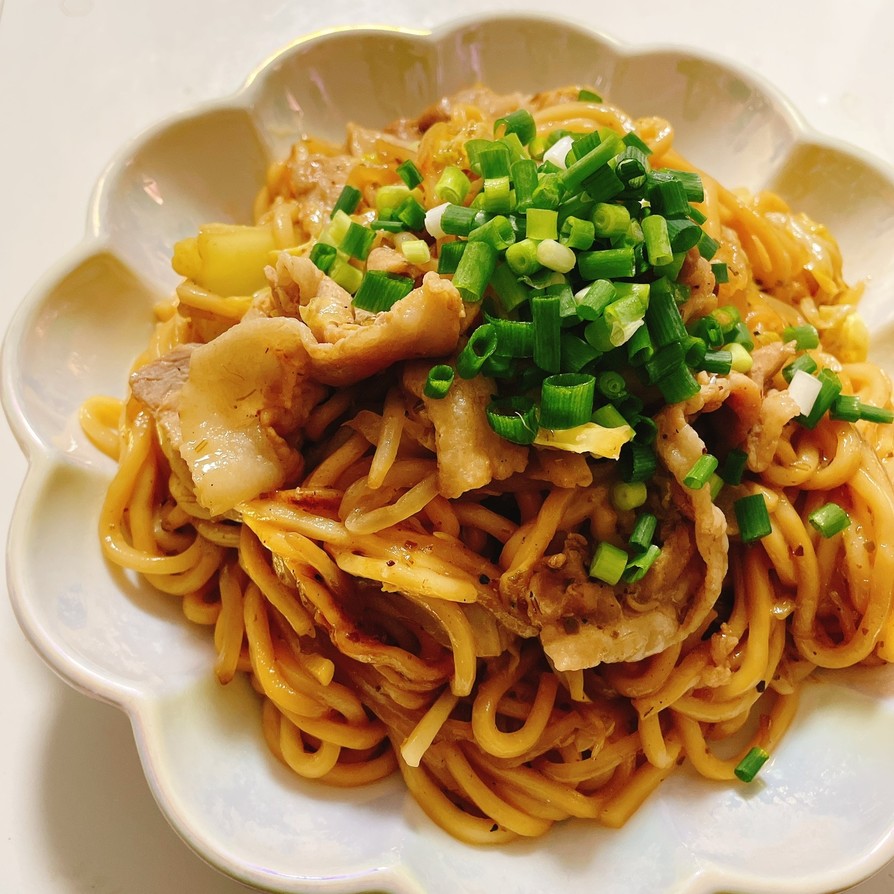 超簡単♡バター醤油焼きうどんの画像