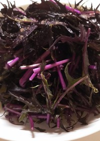 紫水菜のチョー簡単サラダ