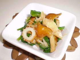 なめことほうれん草のおひたし