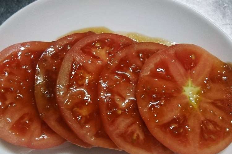 トマトスライスに玉葱のドレッシング レシピ 作り方 By Michi 630 クックパッド 簡単おいしいみんなのレシピが376万品