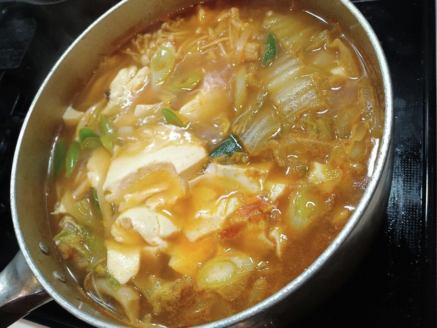 豆腐チゲ風スープの画像