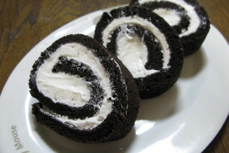 ちょっと大人のバレンタインロールケーキ レシピ 作り方 By 舞衣ママ クックパッド