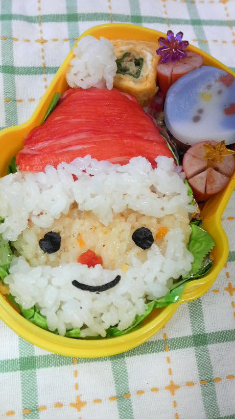 クリスマス☆サンタさん弁当☆キャラ弁の画像
