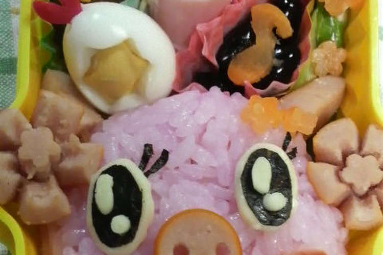 ピンクのブタちゃん弁当 キャラ弁 レシピ 作り方 By みのちゅけ クックパッド 簡単おいしいみんなのレシピが349万品