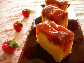 絶品★りんごの逆さまケーキ