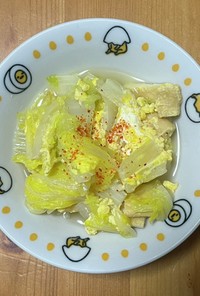 白菜と油揚げの卵とじ
