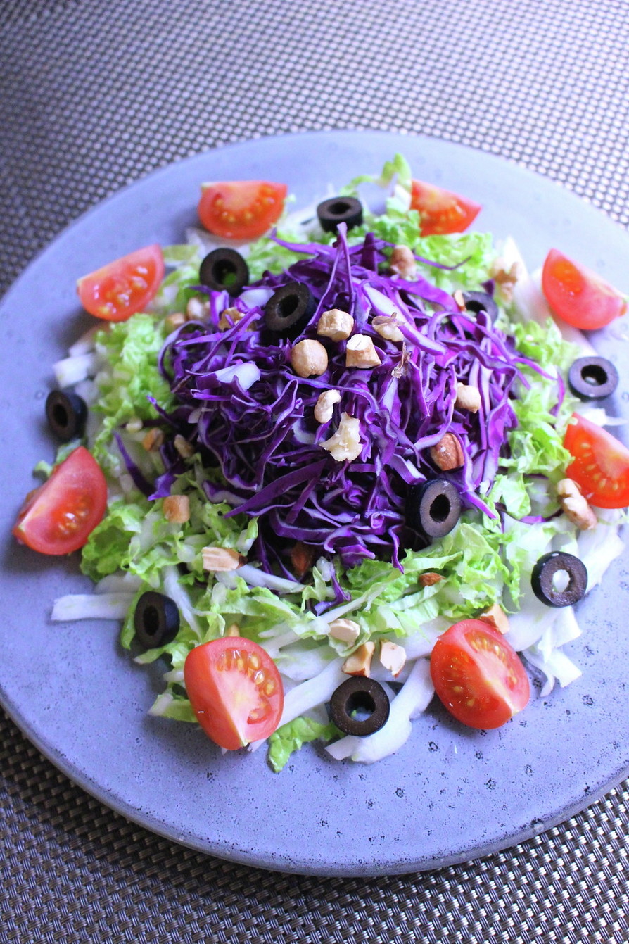 紫キャベツと白菜のサラダの画像