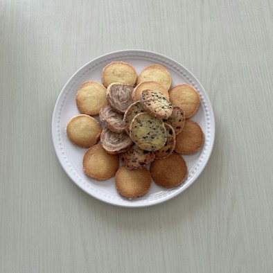 簡単アイスボックスクッキー(4種類)の写真