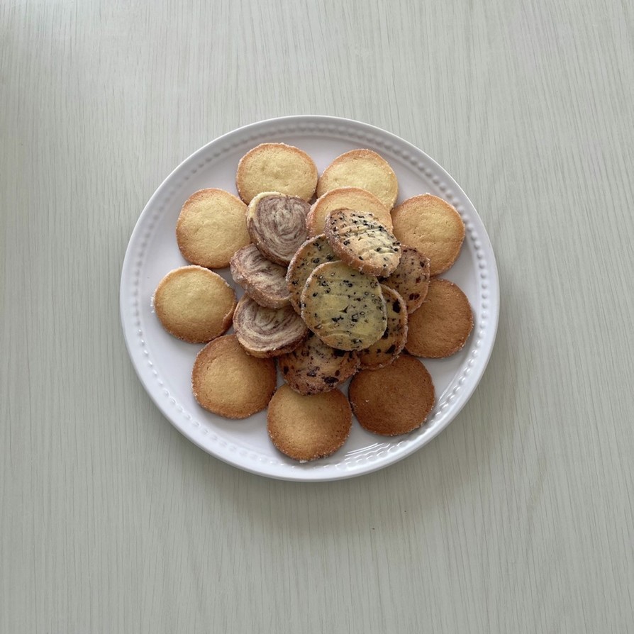 簡単アイスボックスクッキー(4種類)の画像