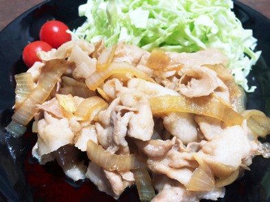 豚バラ肉と玉ねぎの【生姜焼き】の写真