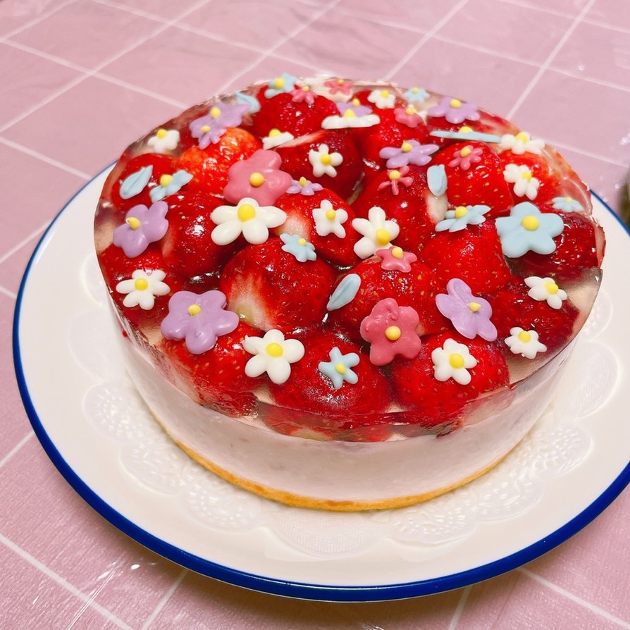 春めくいちごのムースケーキ♡の画像
