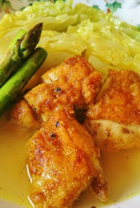【適塩レシピ】鶏と春野菜のカレースープ煮
