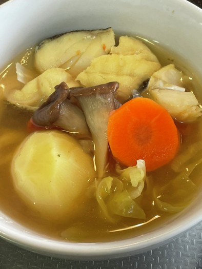 #寒い日の#タラの野菜たっぷり#スープの写真