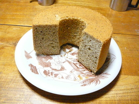 甘くて低カロリーなシフォンケーキ