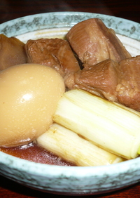 豚バラ角煮withゆで卵
