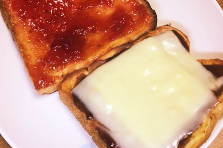 ジャムバター こしあんチーズのトースト レシピ 作り方 By 健康王子 クックパッド 簡単おいしいみんなのレシピが379万品