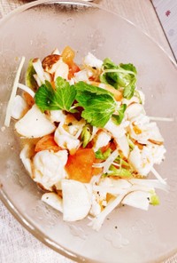 海老と菊芋のサラダ