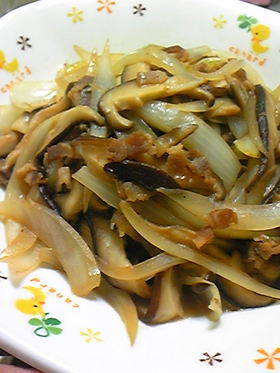 しいたけのポン酢炒め