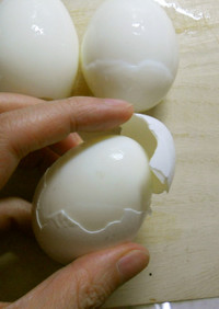 つるんと剥けるゆで卵は蒸し卵だった