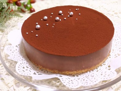 レアチョコケーキ (チョコプリンケーキ)の写真