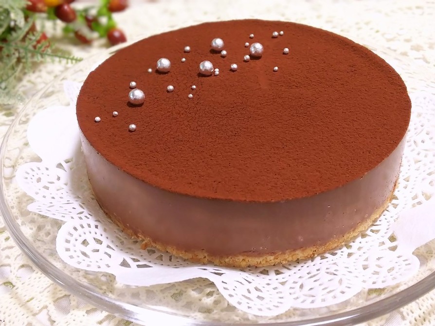 レアチョコケーキ (チョコプリンケーキ)の画像