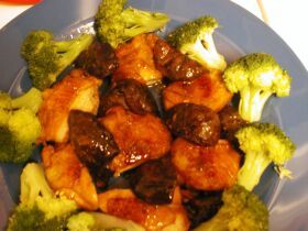 鶏肉としいたけのさっぱり煮風