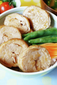 レンジで作る簡単鶏チャーシュー丼