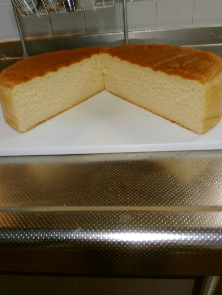 小麦粉無しで21cmのスポンジケーキの画像