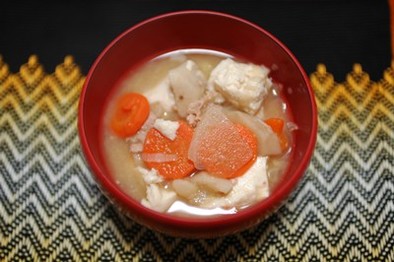 根菜の粕味噌汁の写真