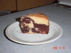 マーブルチョコレートケーキの画像