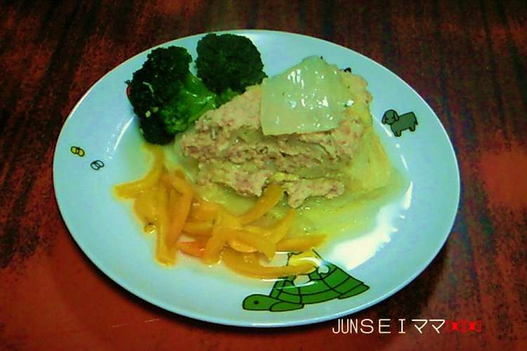 おかずｹｰｷ 白菜と豚のﾐﾙﾌｨｰﾕ レシピ 作り方 By Junseiママ クックパッド 簡単おいしいみんなのレシピが375万品