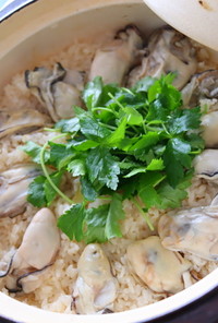 土鍋で作るふっくら牡蠣ご飯♡