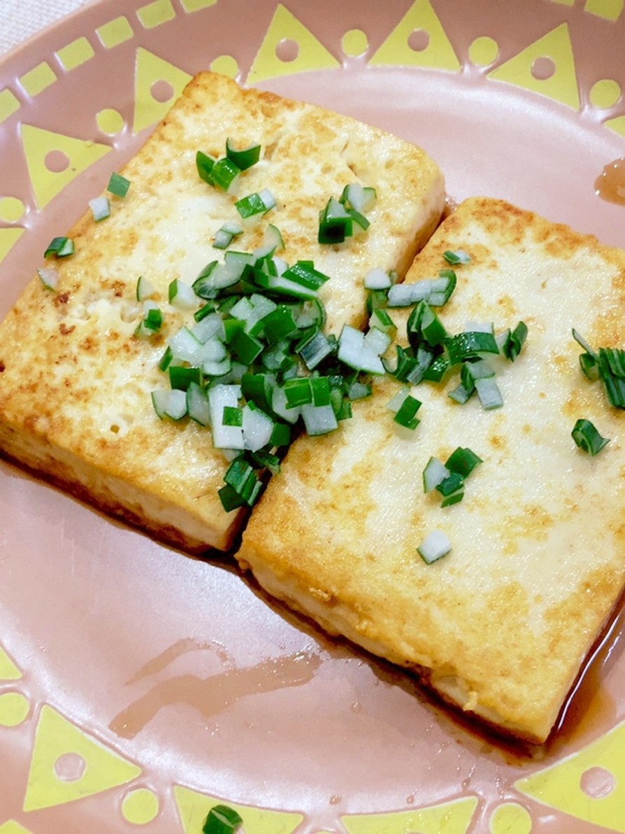 バター醤油で豆腐ステーキの画像
