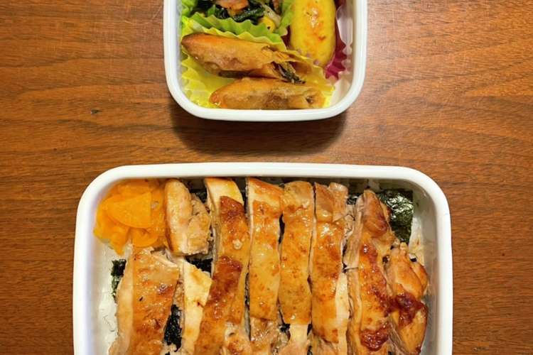 中学生野球弁当29 鶏の醤油焼きのり弁 レシピ 作り方 By ありんこ クックパッド 簡単おいしいみんなのレシピが371万品