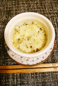 椎茸のしらすチーズ焼き