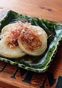 新玉ステーキ★麺つゆバターソース