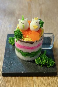ちらし寿司カップケーキ ひな祭りに！