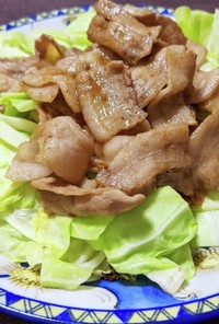 豚バラ肉とキャベツの炒め物