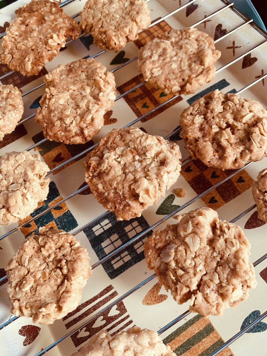 消えるオートミールレーズンクッキーのレシピ