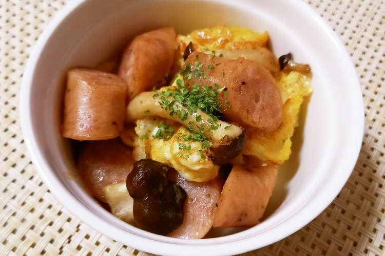 ウインナーとしめじと卵の三色炒め レシピ 作り方 By ポテチ犬 クックパッド 簡単おいしいみんなのレシピが366万品